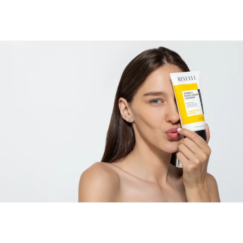 Revuele Vitamin C Facial Cream Cleanser почистващ крем за премахване на грим за освежаване и хидратация 150 мл.