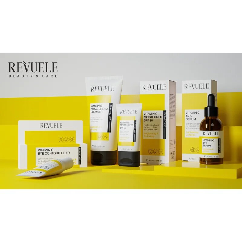 Revuele Vitamin C Facial Cream Cleanser почистващ крем за премахване на грим за освежаване и хидратация 150 мл.