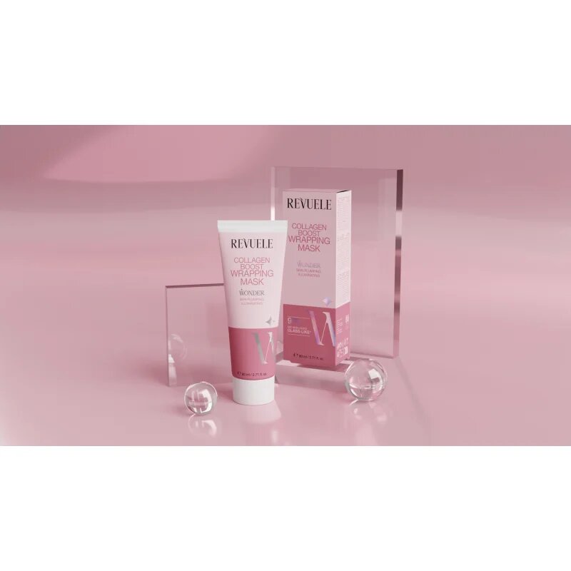 Revuele Wonder Collagen Boost Wrapping Mask нощна маска за освежаване и изглаждане на кожата 80 мл.