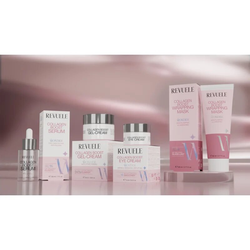 Revuele Wonder Collagen Boost Wrapping Mask нощна маска за освежаване и изглаждане на кожата 80 мл.