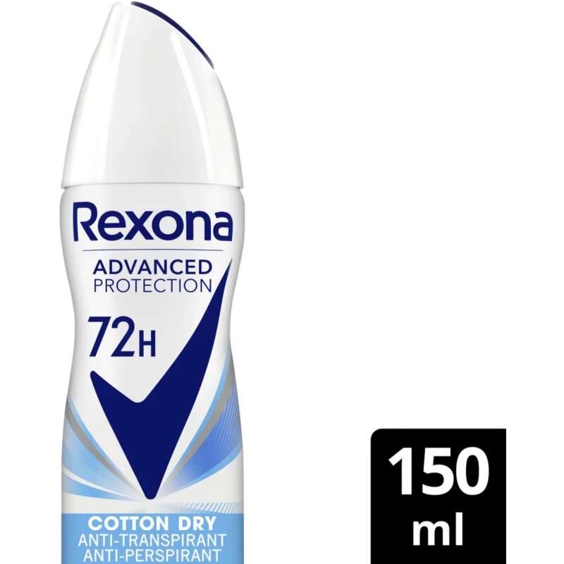 Rexona Advanced Protection Cotton Dry антиперспирант спрей 150 мл.