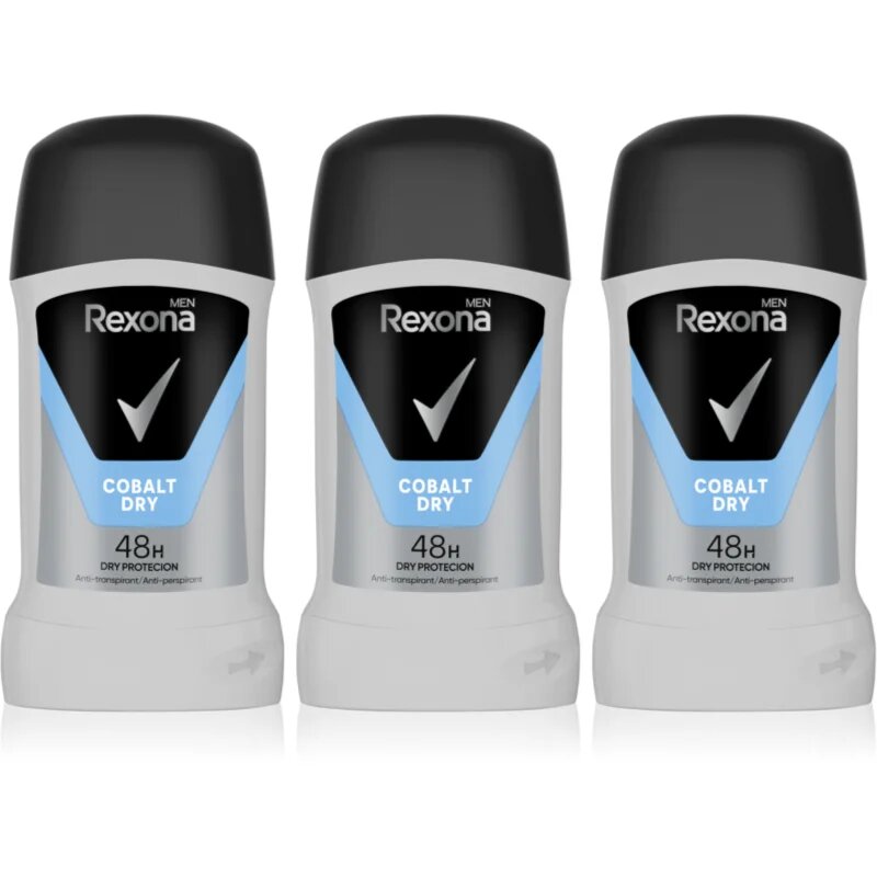Rexona Men Cobalt Dry твърд антиперспирант изгодна опаковка