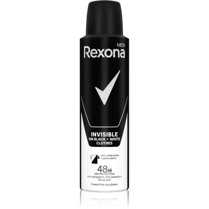 Rexona Men Invisible антиперспирант-спрей срещу бели петна 150 мл.