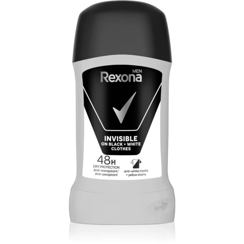 Rexona Men Invisible твърд антиперспирант срещу бели петна 48 H 50 мл.