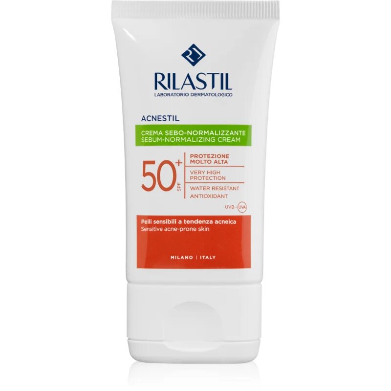 Rilastil Acnestil защитен матиращ крем за лице SPF 50+ 40 гр.