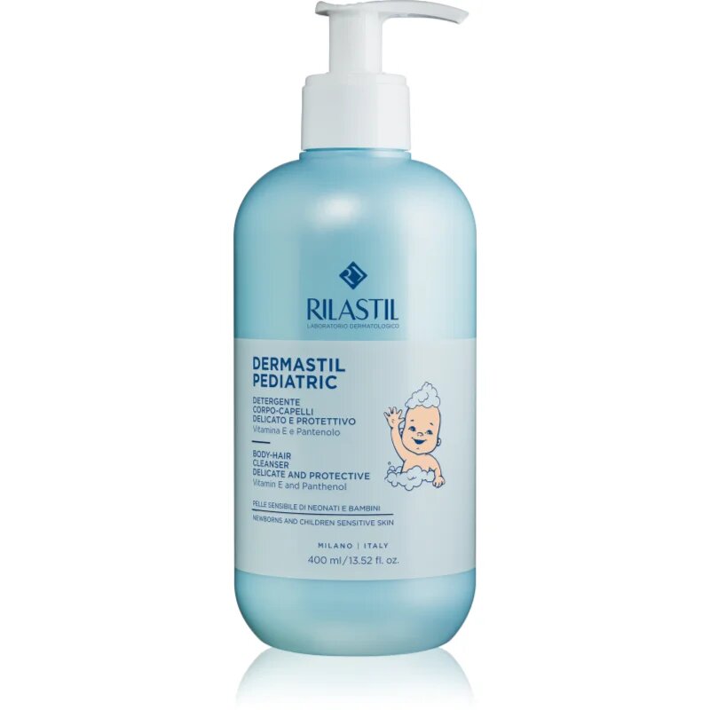 Rilastil Dermastil Pediatric нежен душ гел и шампоан за деца 400 мл.