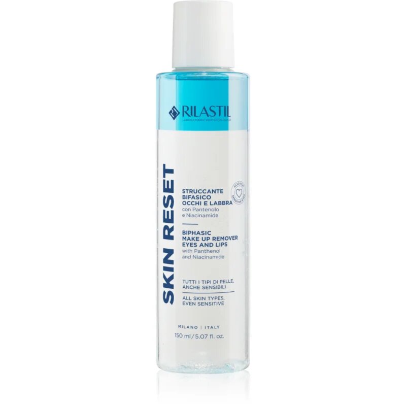 Rilastil Skin Reset двуфазен продукт за премахване на грим от очите и устните 150 мл.