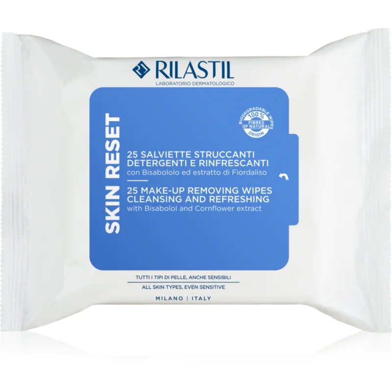 Rilastil Skin Reset кърпички за почистване и премахване на грим 25 бр.