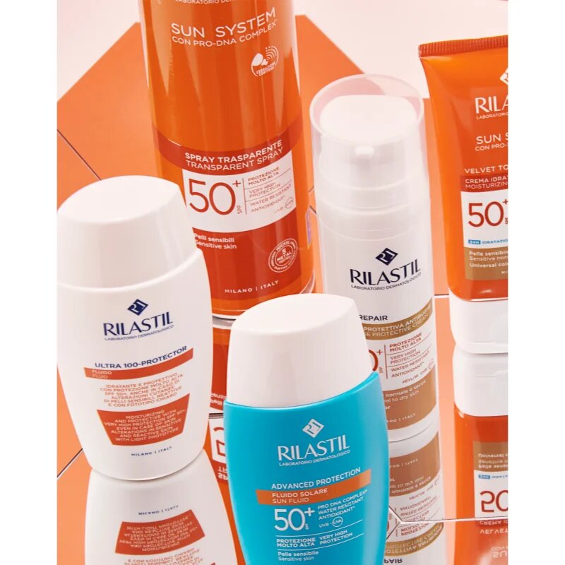 Rilastil Sun System Advanced Protection защитен флуид за тен SPF 50+ 50 мл.