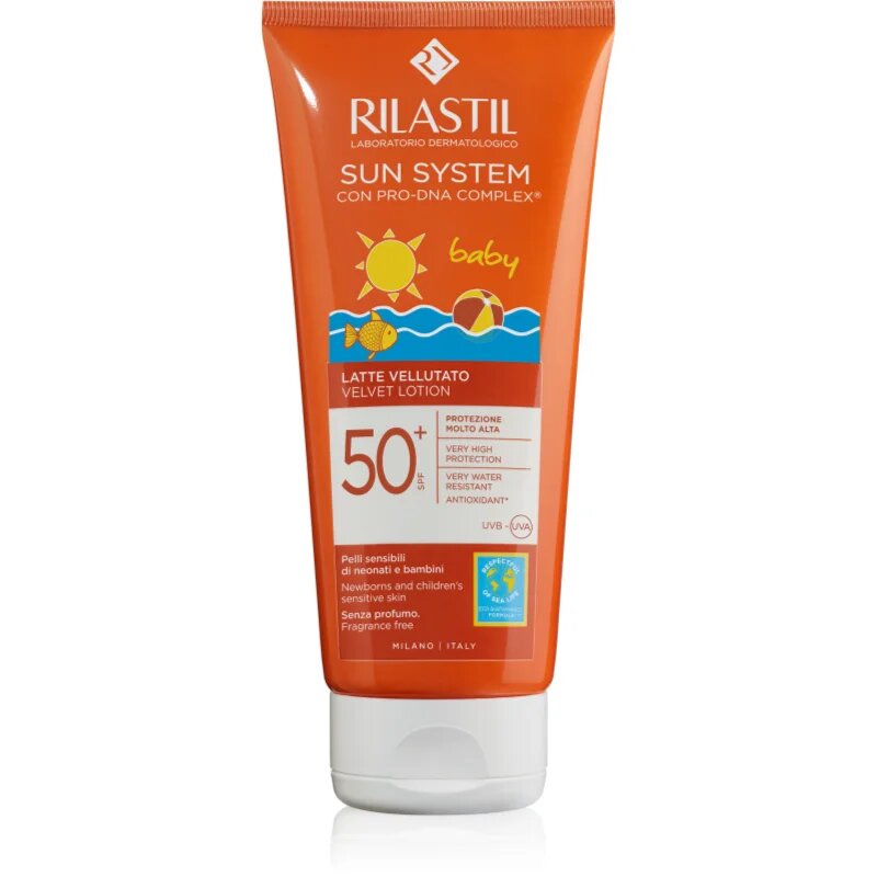 Rilastil Sun System Baby слънцезащитен крем за деца SPF 50+ 200 мл.