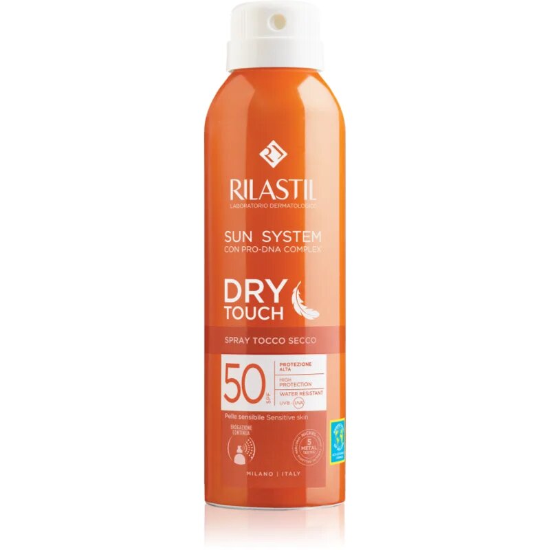 Rilastil Sun System Dry Touch слънцезащитен спрей SPF 50 200 мл.