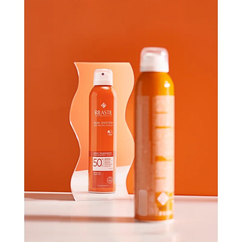 Rilastil Sun System транспарентен слънцезащитен спрей SPF 50+ 200 мл.