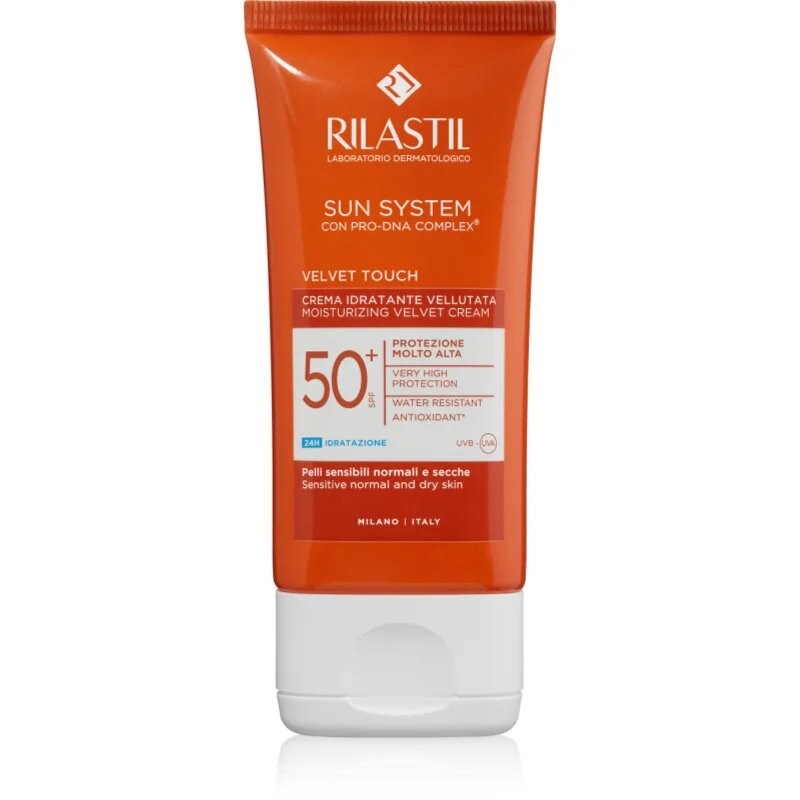 Rilastil Sun System Velvet Touch хидратиращ защитен крем SPF 50+ 50 мл.