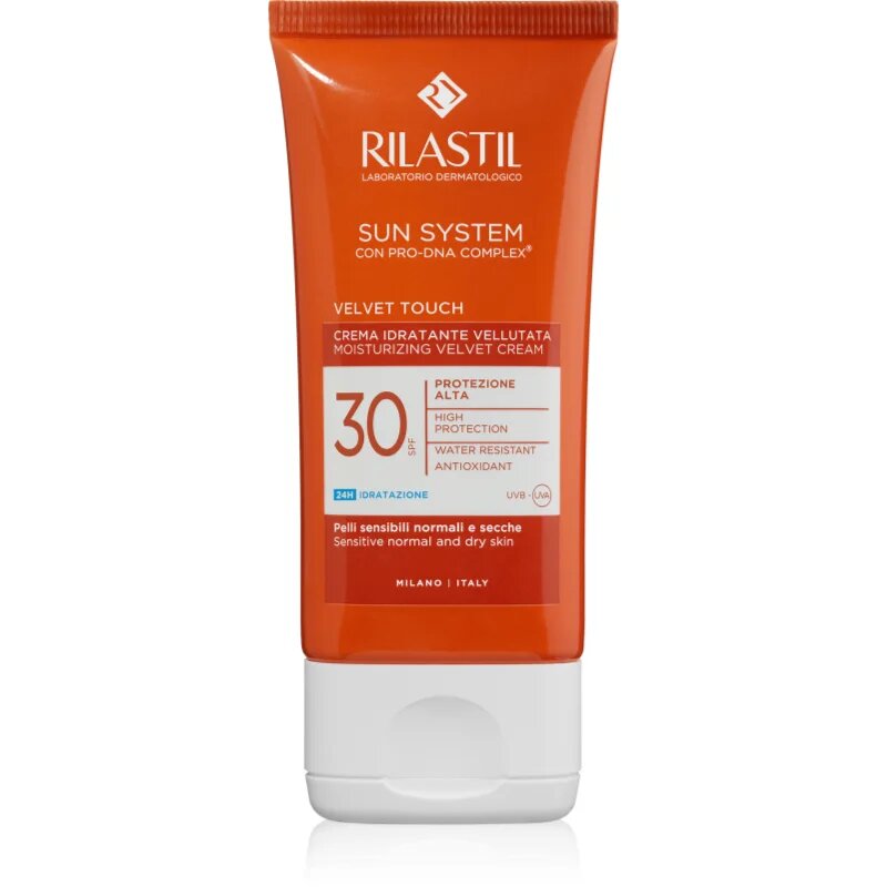 Rilastil Sun System Velvet Touch защитен крем за лице SPF 30 50 мл.