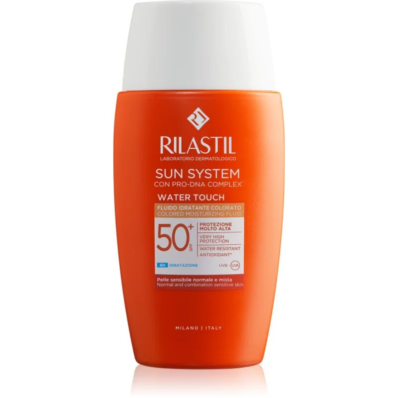 Rilastil Sun System Water Touch защитна тонирана течност за лице SPF 50+ 50 мл.