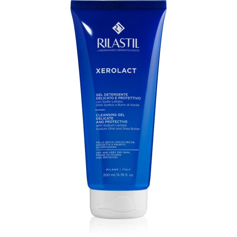 Rilastil Xerolact Cleansing Gel лек почистващ гел за суха или много суха кожа 200 мл.