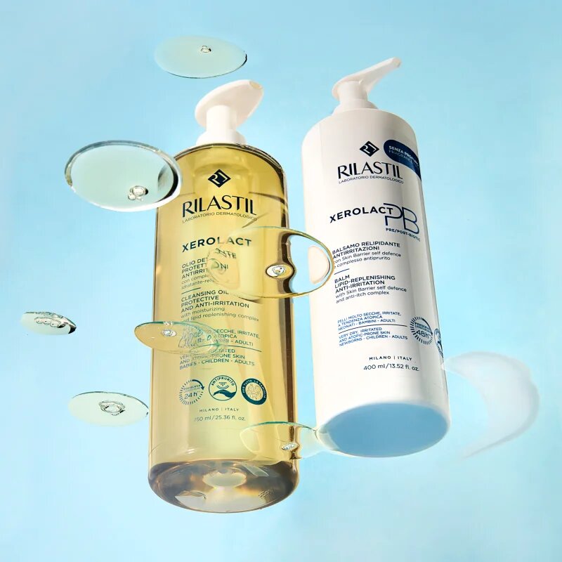Rilastil Xerolact Cleansing Oil почистващо олио за суха към атопична кожа 1000 мл.