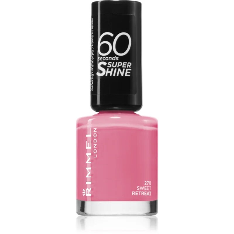 Rimmel 60 Seconds By Rita Ora лак за нокти цвят 270 Sweet Retreat 8 мл.