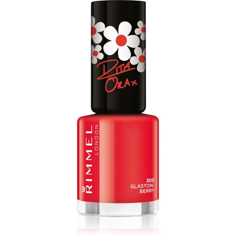Rimmel 60 Seconds By Rita Ora лак за нокти цвят 300 Glaston Berry 8 мл.