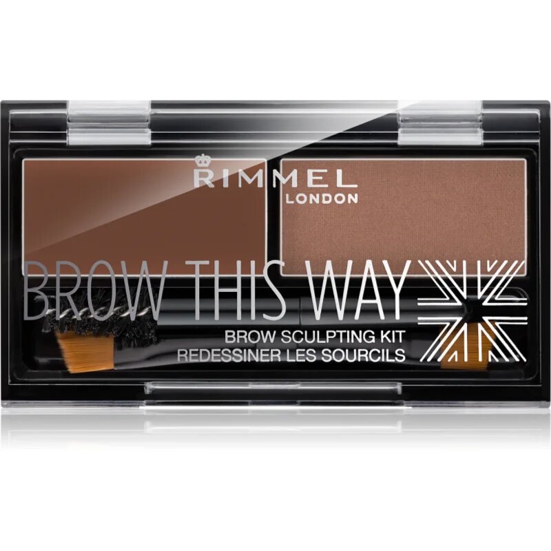Rimmel Brow This Way палитра за вежди цвят 002 Medium Brown 13 гр.