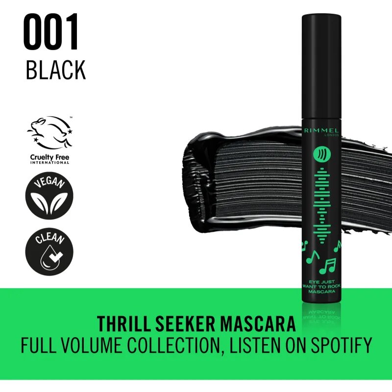 Rimmel Full Volume Collection спирала за обем екстра черна цвят 001 Black 8 мл.