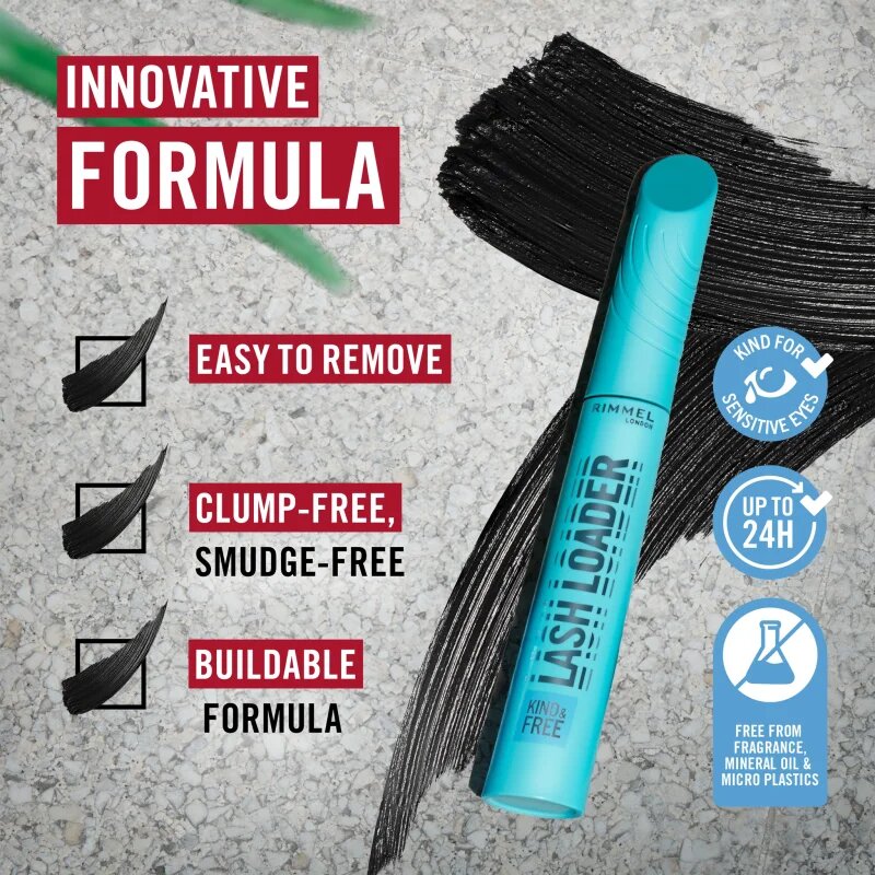 Rimmel Kind & Free Lash Loader спирала придаваща обем цвят 003 Aubergine 9.5 мл.