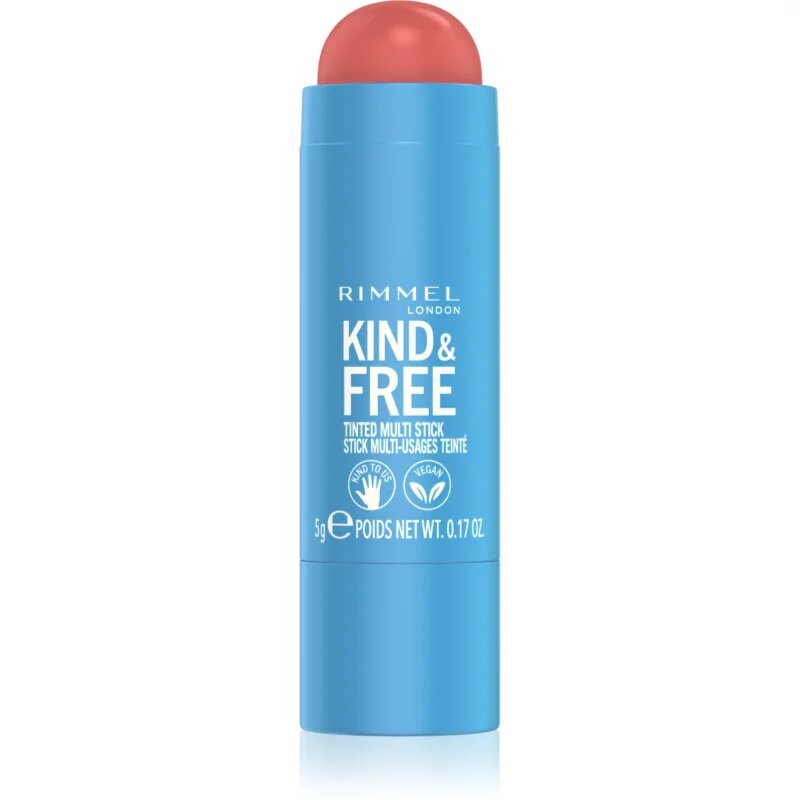 Rimmel Kind & Free мултифункционален грим за очи устни и лице цвят 001 Caramel Dusk 5 гр.