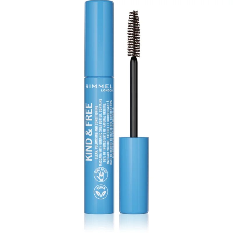 Rimmel Kind & Free спирала за обем и удължаване на мигли цвят 002 Brown Black 7 мл.