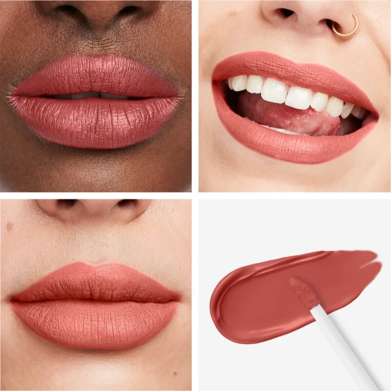 Rimmel Lasting Mega Matte леко течно матиращо червило 16 часа цвят Coral Sass 74 мл.
