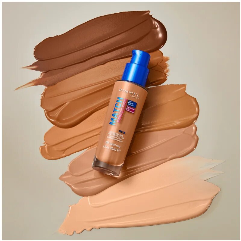 Rimmel Match Perfection течен фон дьо тен SPF 20 цвят 101 Classic Ivory 30 мл.