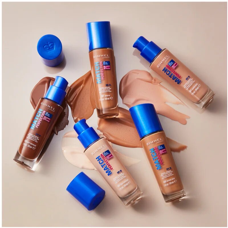 Rimmel Match Perfection течен фон дьо тен SPF 20 цвят 201 Classic Beige 30 мл.