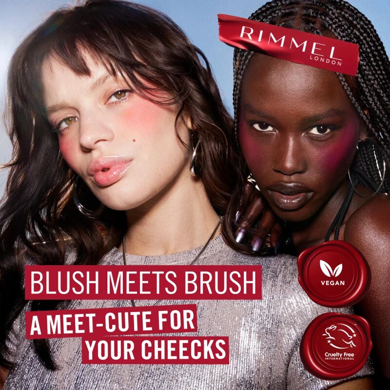 Rimmel Multi-Tasker Blush'N'brush руж в стик с четка цвят 200 Fushia Glam 8 гр.