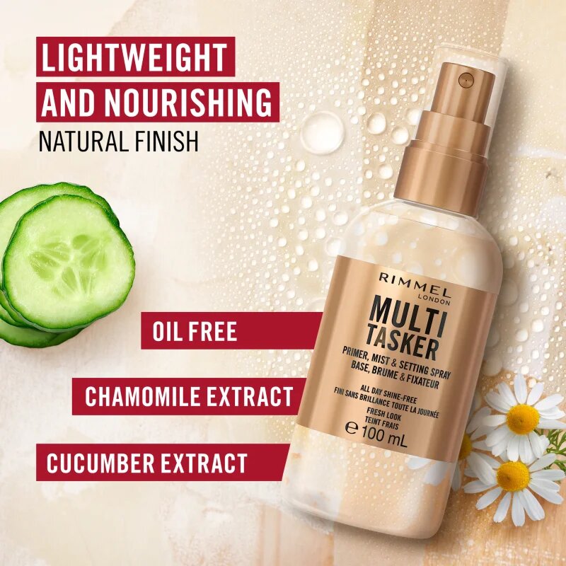Rimmel Multi-Tasker основа за грим и фиксиращ спрей в едно 100 мл.