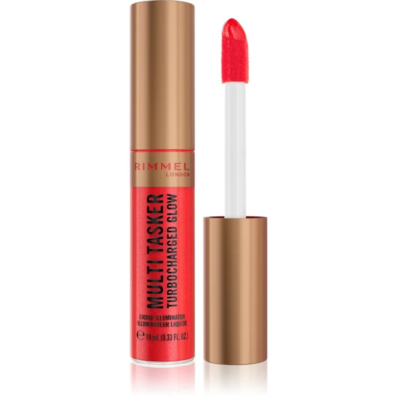 Rimmel Multi-Tasker Turbocharged Glow течен хайлайтър цвят 003 Main Character 10 мл.