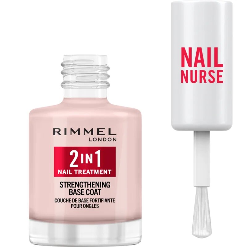 Rimmel Nail Nurse 2-in-1 базов лак за нокти със стягащ ефект 12 мл.
