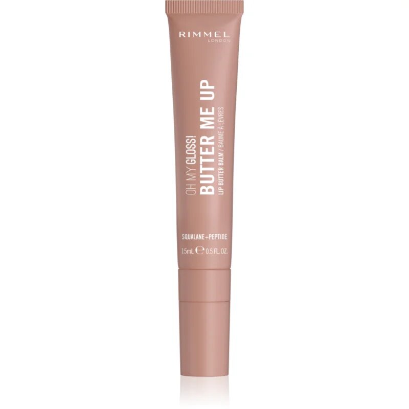Rimmel Oh My Gloss! Butter Me Up хидратиращ балсам за устни цвят 001 Latte Delight 15 мл.