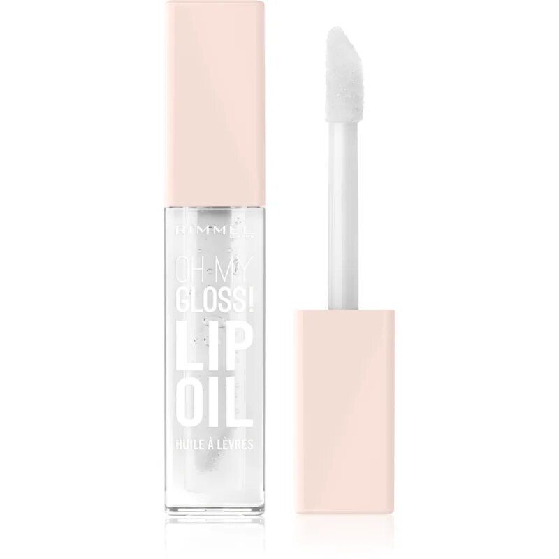 Rimmel Oh My Gloss! Lip Oil масло от нар с хидратиращ ефект цвят 000 Clear Cloud 45 мл.