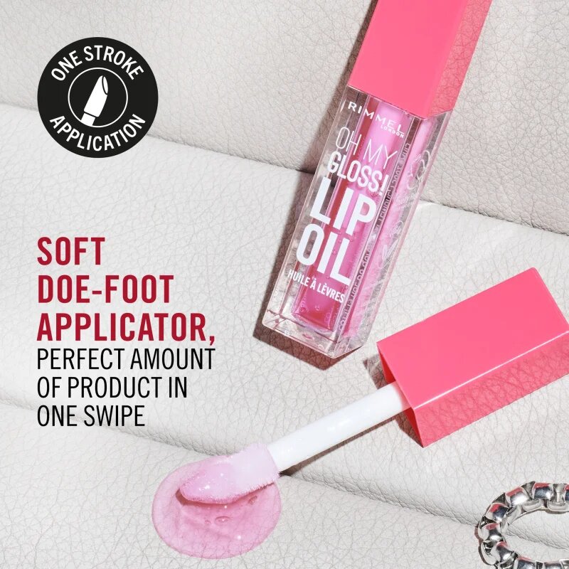 Rimmel Oh My Gloss! Lip Oil масло от нар с хидратиращ ефект цвят 000 Clear Cloud 45 мл.