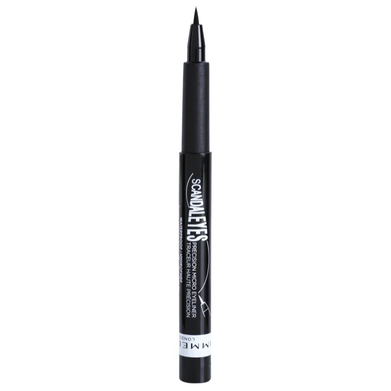 Rimmel ScandalEyes Micro течни очни линии водоустойчиви цвят 001 Black 1.1 мл.