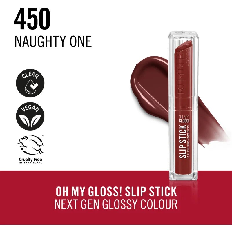 Rimmel Stay Glossy бляскаво червило за устни цвят NAUGHTY ONE 3.4 гр.
