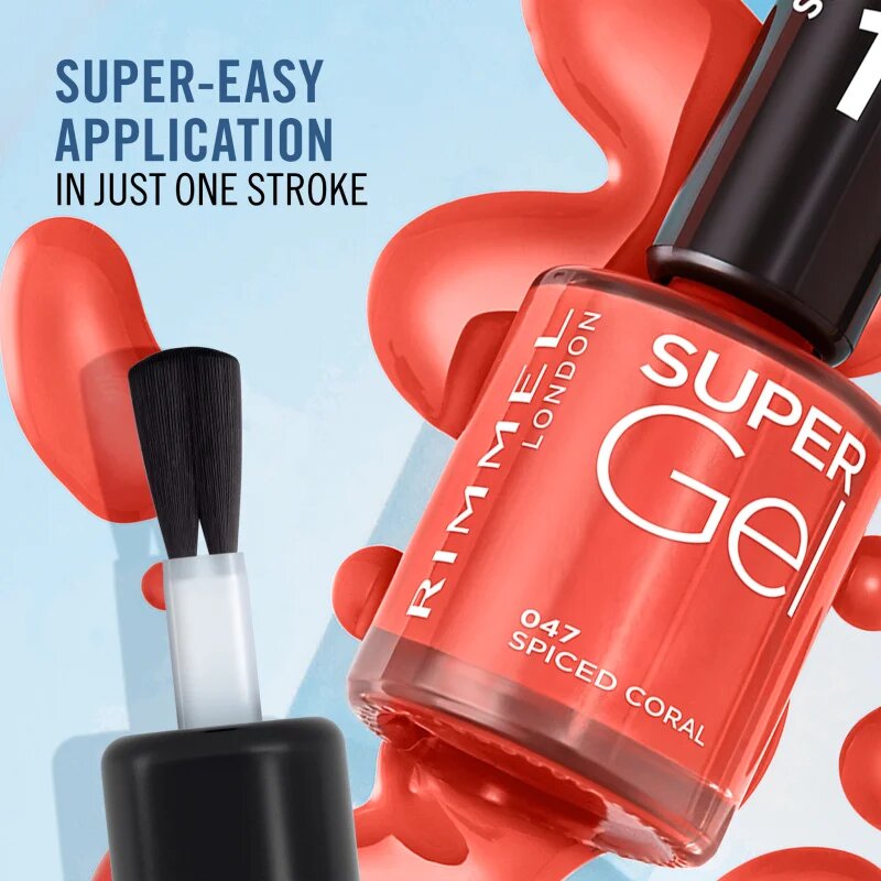 Rimmel Super Gel гел лак за нокти без използване на UV/LED лампа цвят 093 Peppermint Promise 12 мл.