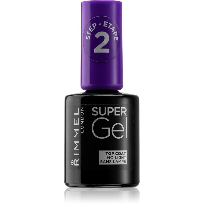 Rimmel Super Gel Step 2 топ защитен лак за нокти с гланц 12 мл.