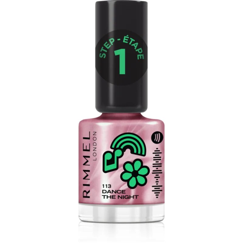 Rimmel SuperGel лак за нокти цвят 113 Dance the Night 12 мл.