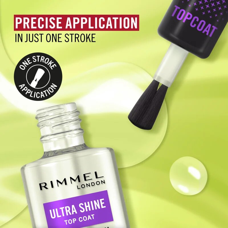 Rimmel Ultra Shine финален лак за съвършена защита и интензивен блясък 12 мл.