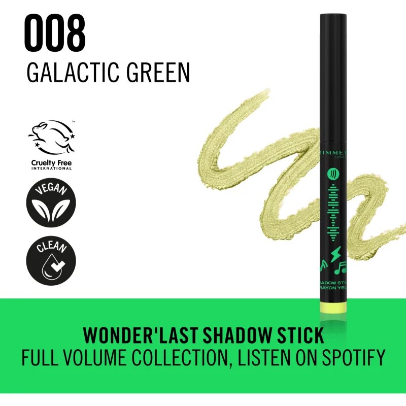 Rimmel Wonder сенки за очи в молив цвят 008 Galactic Green 1.64 гр.