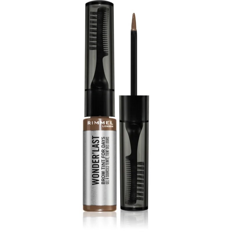 Rimmel Wonder'Last полуперманентна гел боя за вежди цвят 002 Soft Brown 4.5 мл.