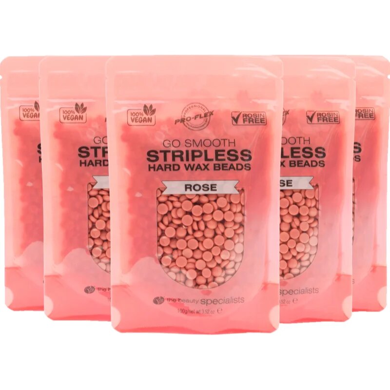 RIO Hard Wax Beads Rose восъчни топчета за депилация 5x100 гр.