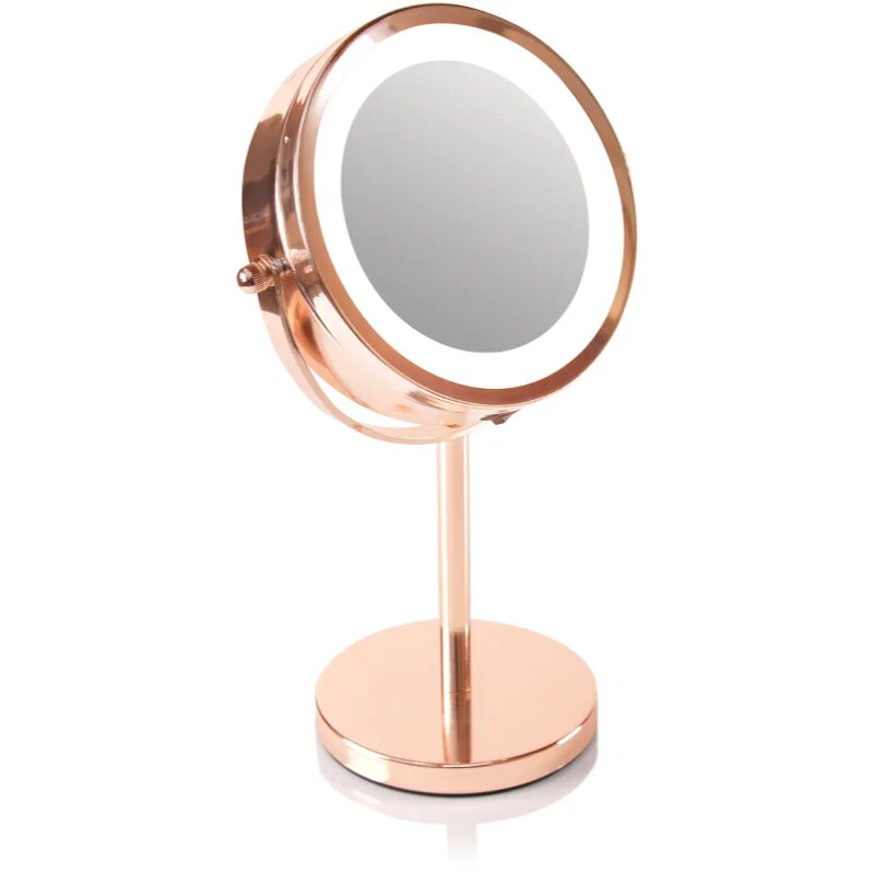 RIO Rose gold mirror огледало за гримиране с LED осветление 1 бр.