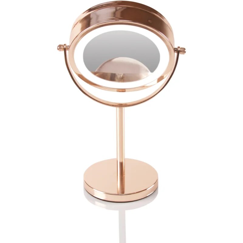 RIO Rose gold mirror огледало за гримиране с LED осветление 1 бр.