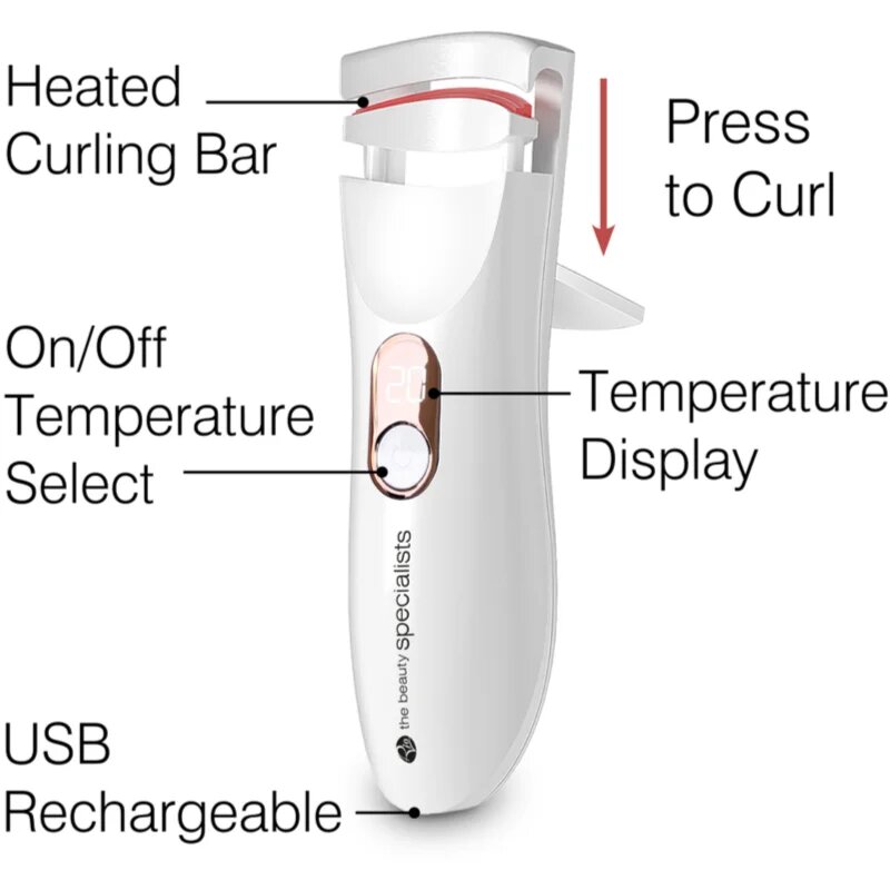 RIO Wow Lash Pro Heated Eyelash Curler маша за извиване на мигли 1 бр.
